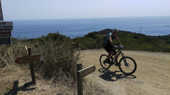 Itinerari in bici, la costa sud